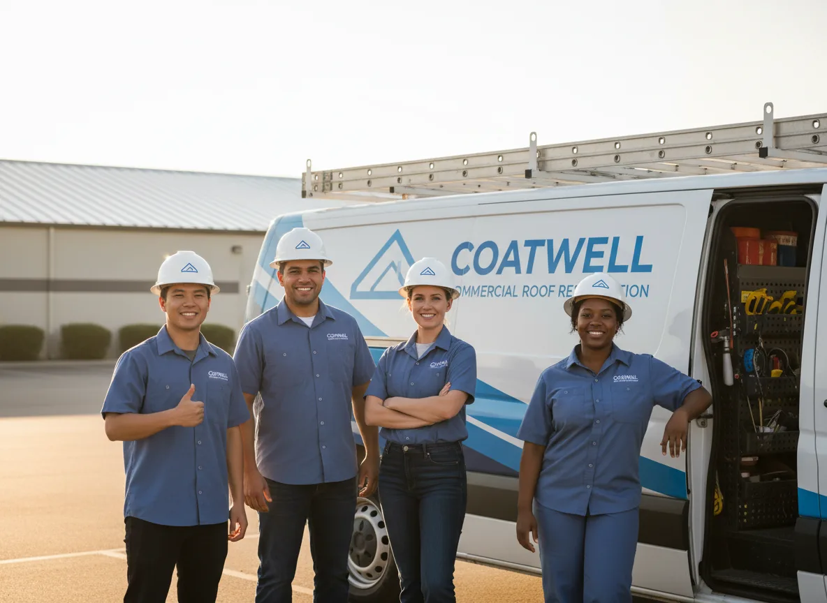 Commercial roof coating company in Harcourt, IA